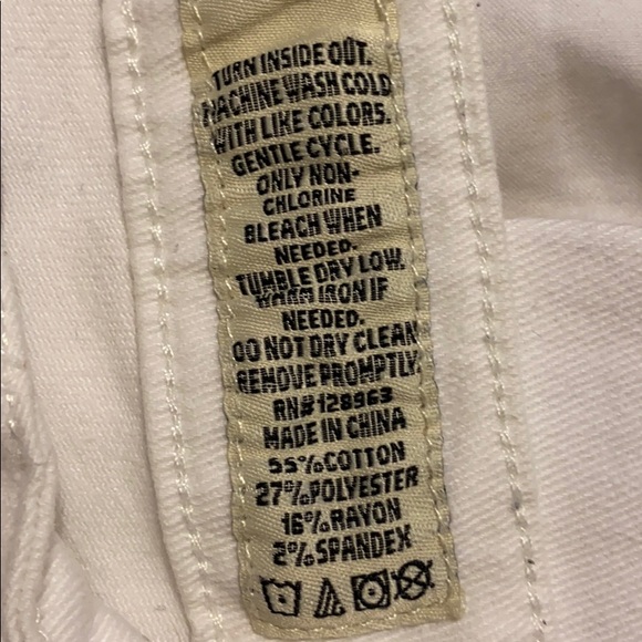 Indigo size 5 white jeans distressed - Picture 6 of 7